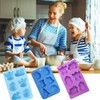 Sinwind Weihnachtsformen, Silikonformen, 2 Stück, Kekse, Weihnachtskuchen, Schokolade, Basteln, Eiswürfelform,