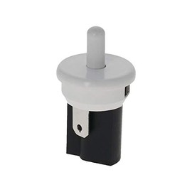 Heyiarbeit Refrigerator Door Light Switch 23mm Momentary Fridge Switch Normally Closed AC 250V 3A 2Pin for Refrigerator Freezer Door White Black