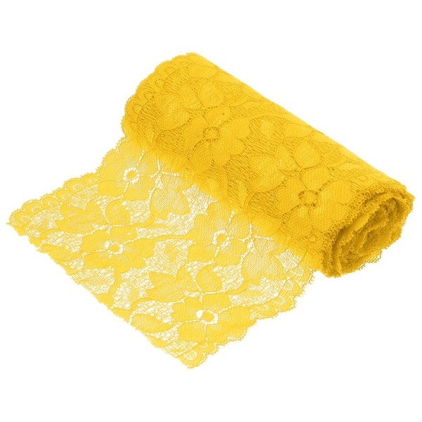 MECCANIXITY 6.3 Inch Wide 5 Yard Lace Ribbon Floral Pattern