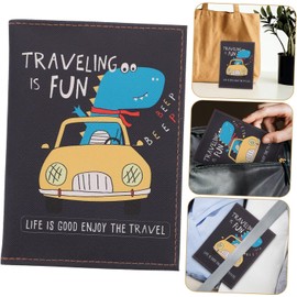 COLLBATH Cartera para Niño, Funda para Pasaporte de Viaje en Pu, Diseño Compacto y Portátil, Adecuado para Guardar Documentos y Tarjetas Seguridad
