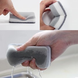 10 Pack Heavy Duty Scrub Sponge, Dual-Sided Dish-washing & Cleaning Sponge for Kitchen, Bathroom & Home Cleaning, Size:11 x 7 x 3 cm