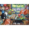 Cobble Hill 1000 Piece Puzzle - Cats Retreat - Sample