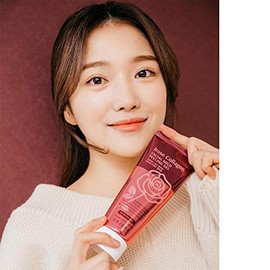 ORJENA Rose Collagen Facial Mild Peeling Gel 180ml – Gel Exfoliante Facial Suave con Extracto de Rosa y Colágeno para Piel Hidratada y Renovada