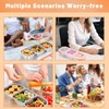 Shimmerz Stainless Steel Snack Container, Reusable 3 Compartment Spice Box