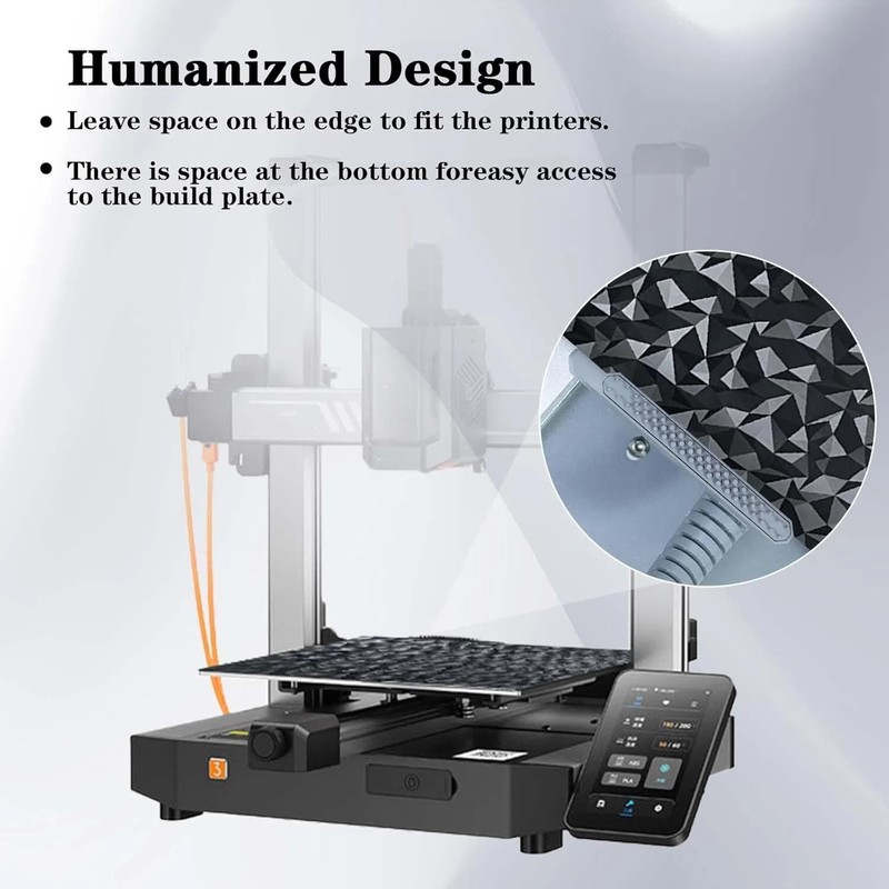 IdeaFormer-3D Diamond PEO+Carbon Fiber PET Build Plate for Anycubic Kobra