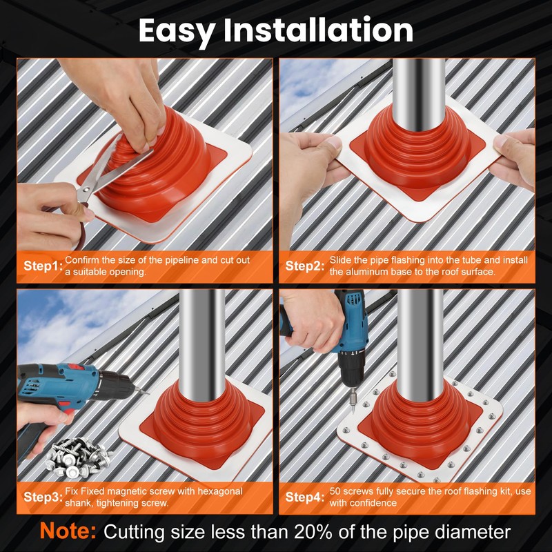 #2 Metal Roof Pipe Flashing Boot, Metal Roofing Pipe Flashing