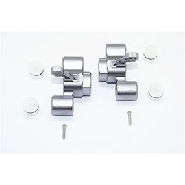 GPM Arrma 1/8 KRATON/Outcast/Notorious 6S BLX Aluminum Front Knuckle ARMS-8PC Set (Gray)