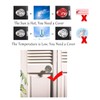 PANSHA Door Knob Cover Grey with Bird Embroidered 2 PCS,