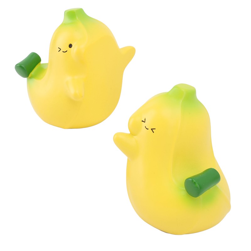 2Pcs Banana Bookend Hugging Bookends Cartoon Resin Bookend Book Stopper