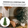 Ipetboom 12 Pieces Miniature Emulation Pine Trees with Base for