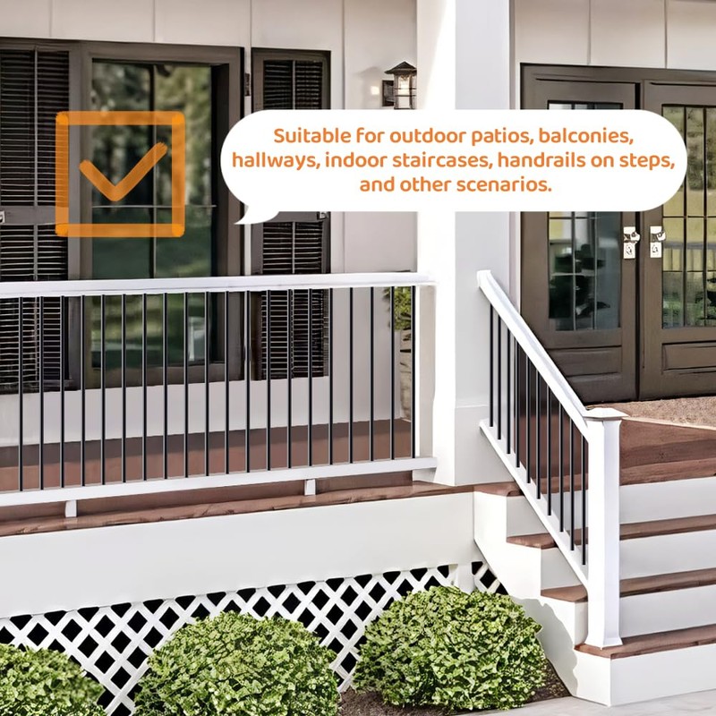 Belinova 50 Pack Round Aluminum Deck Spindles 26" x 0.1''