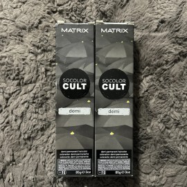 Matrix SoColor Cult DEMI Hair Color Black  4oz Demi Permanent New 2 Pack