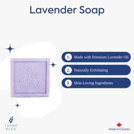 Terre Bleu Lavender Soap Bar, 85g | Made in Canada