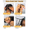 BEEOS Human Boho Hair for Braiding 22 Inch 100g, #4
