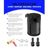 Unifizz Oil Catch Can with Drain Valve,2 Port Air Oil
