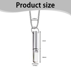 Breathing Necklace with Resistance, Breath Free Necklace with Filters, Breathing Exercises, Meditation, Valentine's Day Birthday Gift for Women Men Stress Relief Calm（Opaque White with Holes）