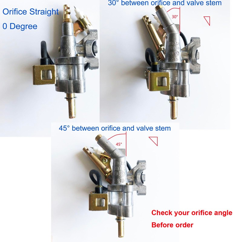1 PC 0° BBQ Grill Gas Valve With Thrower Valve,