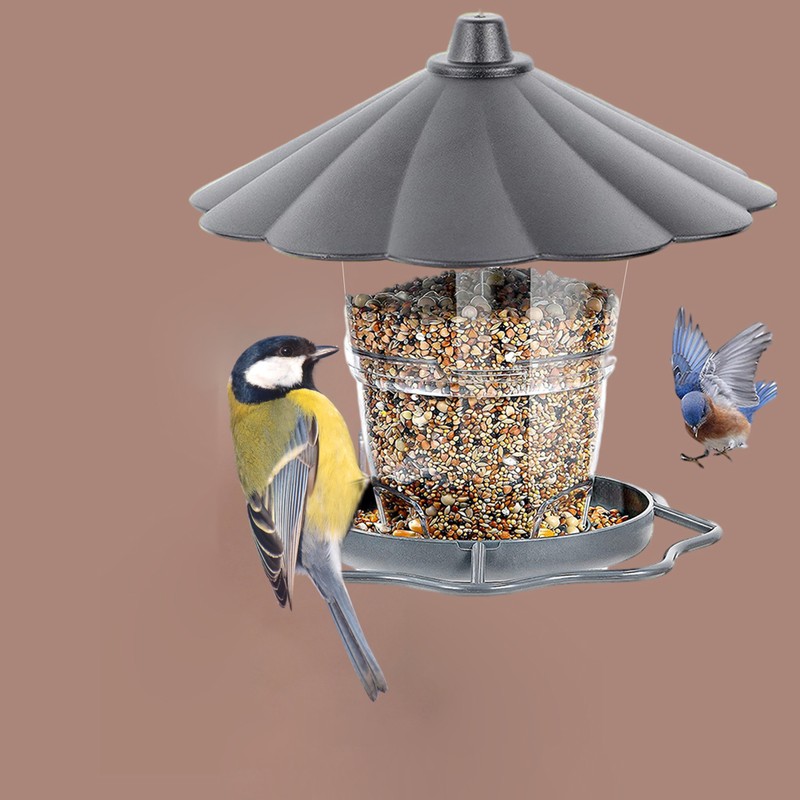 Wild Bird Feeder Foldable Panorama Gazebo Bird Feeder Portable Outdoor