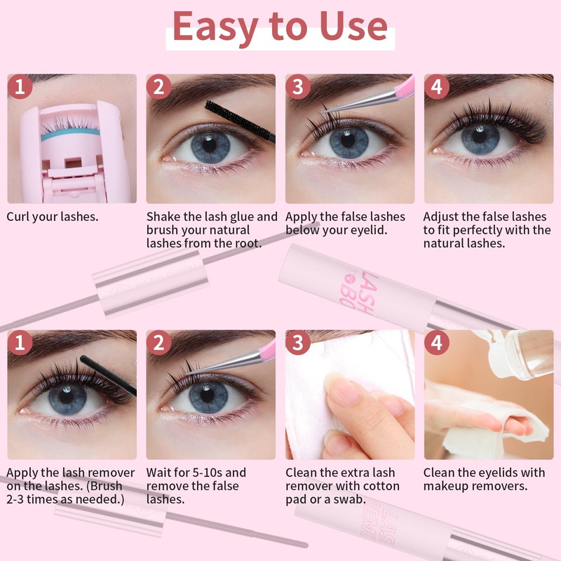 Mlen Diary Lash Bond and Seal, 2 in 1 Gentle