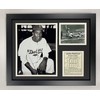Legends Never Die Jackie Robinson Black and White Framed Photo