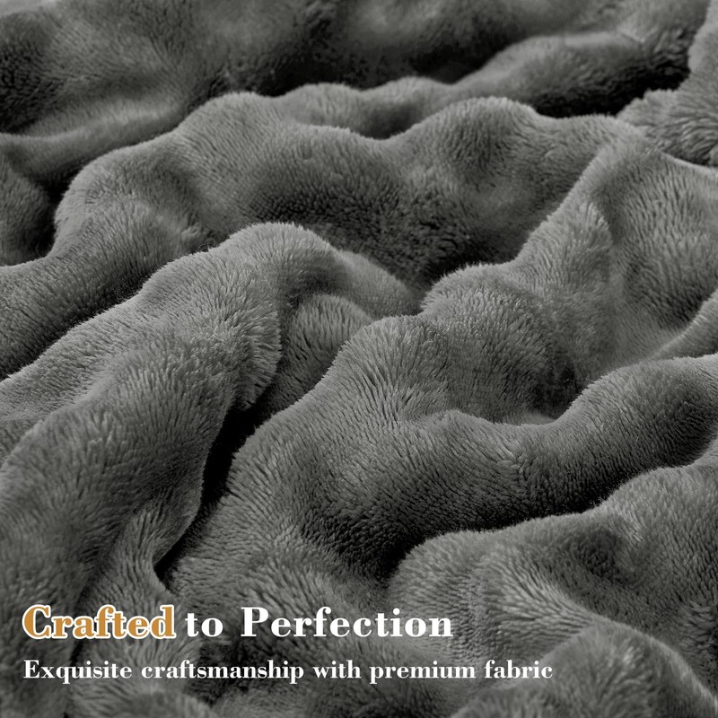 Cymula Queen Mattress Topper Fleece Bubble Pillow Top Mattress Pad