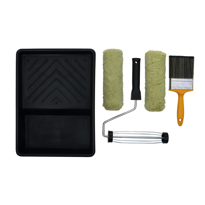 ProDec PRRT028 5 piece Twin Masonry Paint Roller, Frame, 4"