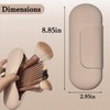 Slinvilopa Silicone Makeup Brush Holder, Soft Travel Makeup Bag, Portable