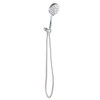Modern 6-Spray Handheld Showerhead Kit with Pause Feature in Chrome