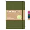 PAPERAGE Recycled Blank Journal Notebook, (Olive), 160 Pages, Medium 5.6