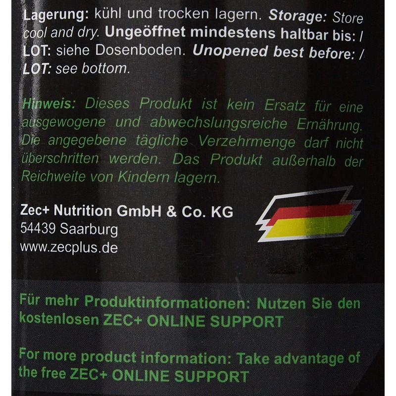 Zec + Creatine Monohydrate Powder 500 g Pure Creatine Powder