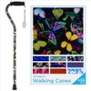 Nova Joy Designer Offset Walking Cane for Seniors - Unisex