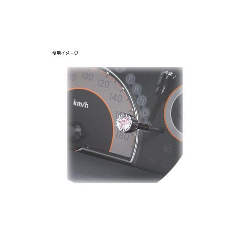 カーメイト(CARMATE) 車用 ドレスアップパーツ メーターノブ用 キャップ φ5~7mm メッキ/ライトローズ DZ144