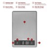 Escali T115S Ultra Thin Kitchen, Office, Herb Scale, Tare Functionality,