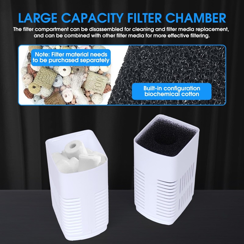 QiQiWader The Fish Tank Filter is Suitable for 10-40 Gallon