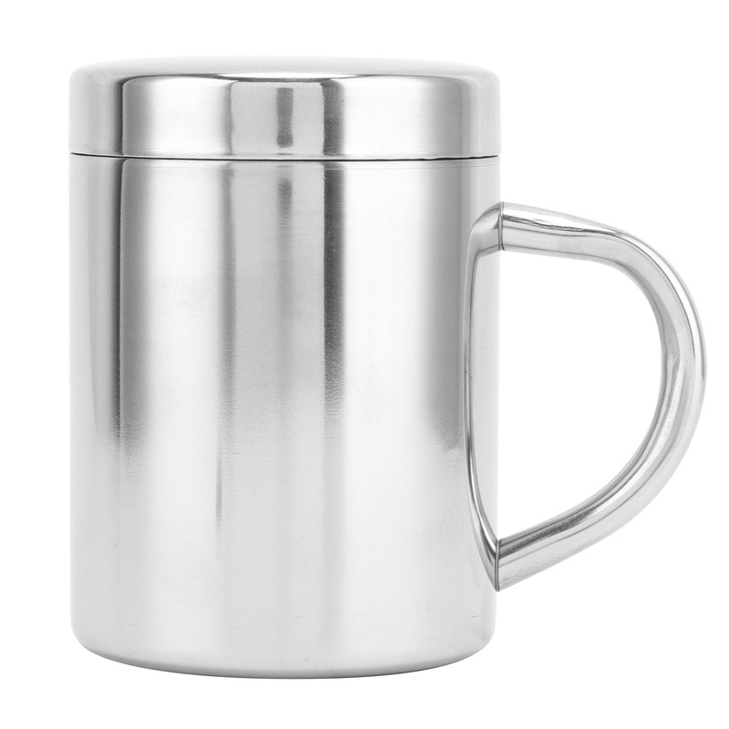 Tea Cup Portable 304 Stainless Steel Water Cup with Lid