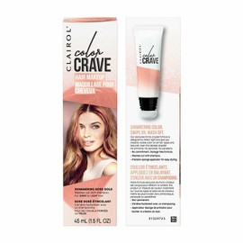 Clairol Color Crave Temporary Hair Color Makeup, Shimmering Rose Gold