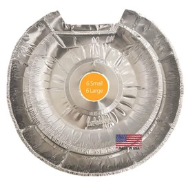Beepels Electric Stove Disposable Drip Pan Liner Set (12) - MADE IN USA