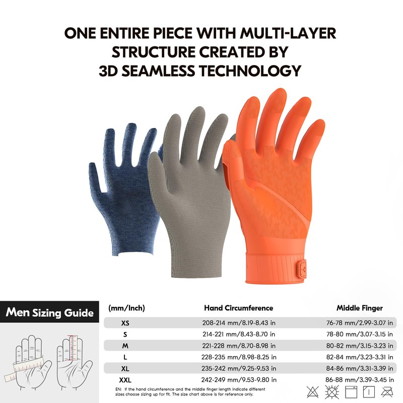 [Vgo...] NGG X1 Seamless Knitting Gloves, Men's, Mechanic Gloves, Multi-purpose,