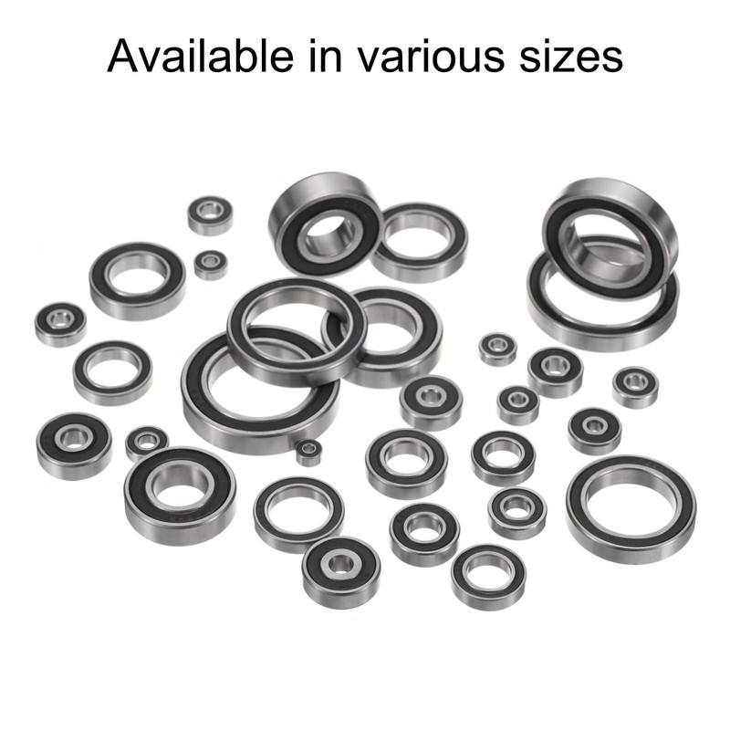 sourcing map 10pcs 687-2RS Bearing 7x14x5mm, Chrome Steel Double Rubber