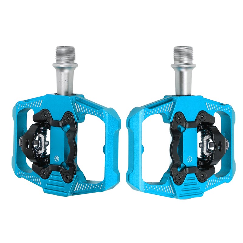 Dual Function Bicycle Pedal Flat Clipless Cleats 3 Sealed Bearings