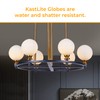 KastLite 20" White Acrylic Lamp Post Globe | Smooth Textured