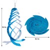 Hausse 6 Pack Bird Repellent Spiral Reflectors Blue Mylar Spinner,