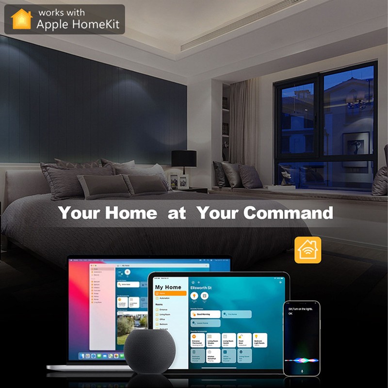 WiFi Smart Wall Light Switch Tempered Glass Remote Control Wireless