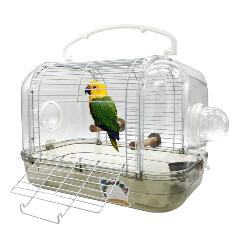 IYOIYA Bird Carrier, Parakeet, Carrying Case with Perch, Literary Bird,