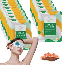 50 Packs Steam Eye Mask for Dry Eyes, Self Heated Sleep Eye Mask Disposable Warm Compress for Eyes, Relieves Dry Eye Eye Strain, Dark Circles, Puffiness,Microgroove (Natural Unscented)