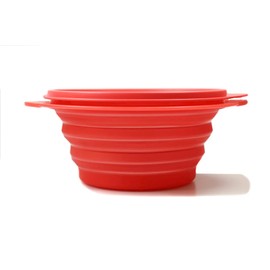 Tupperware Kitchen Aid Plate Mini Max 700 ml Salmon Folding Plate with Lid