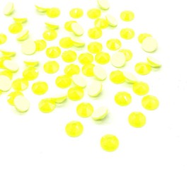 144 pcs Electric Neon Yellow Austrian Crystal Elements Austria 2088 Xirius ss20 Flatbacks No Hotfix Round Rhinestones 20ss 5mm Nail Art DIY Deco gems Resin Bling Jewellery