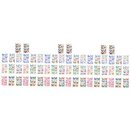 Baluue 3sets Glitter Kids Girls Party Supplies Butterfly Temporary 20sheets*3