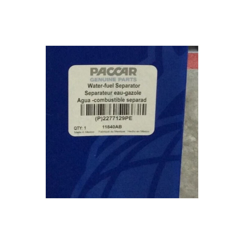 Paccar NEW GENUINE PACCAR WATER-FUEL SEPARATOR (P)2277129PE
