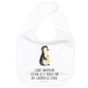 Mr. & Mrs. Panda Organic Baby Bib Penguin Flower Wreath,